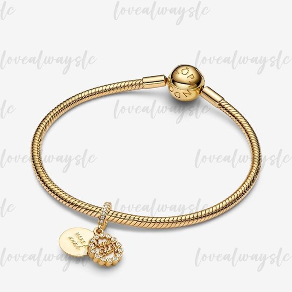 Pandora Happy Birthday Cake Dangle Charm - Picture 4 of 6